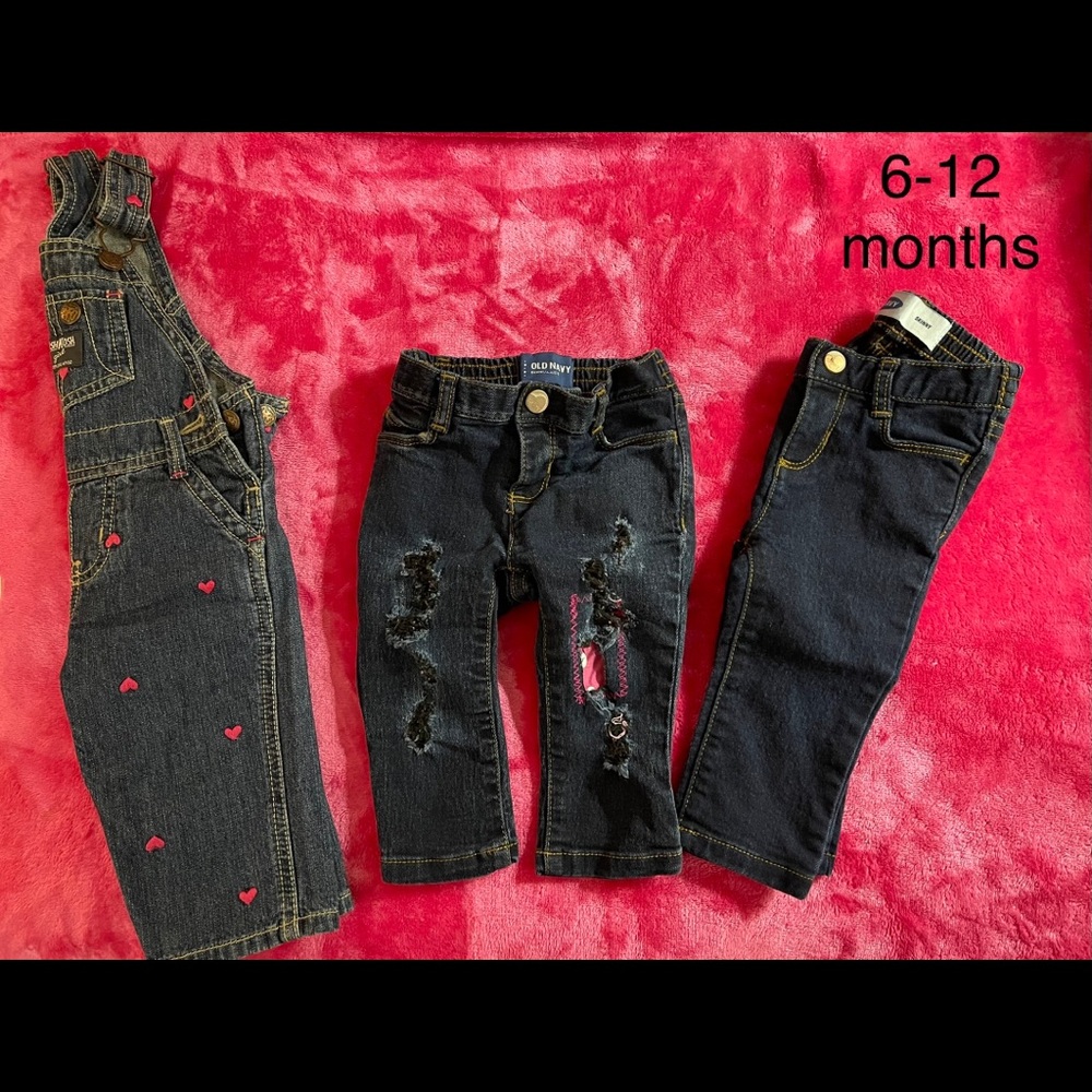 6-12 months baby girl jeans